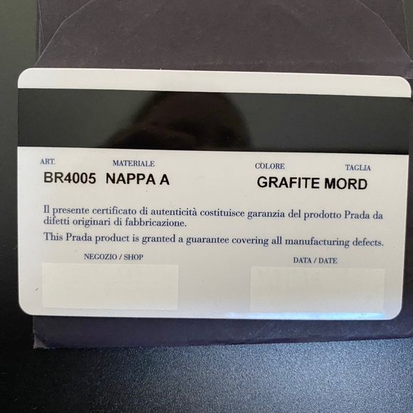 Prada Grafite Ruffle Shoulder Bag, authentication card included - Picture 8 of 10